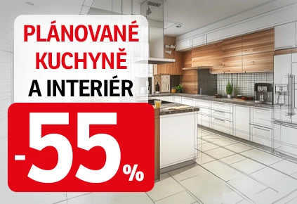 55% na plánované kuchyně 10-2024