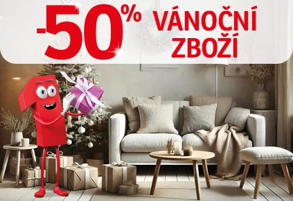 50% na Vánoční zboží 5. - 18.12 2024