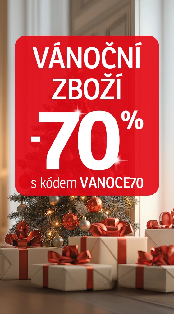 70% na Vánoční zboží 19.12.2024 - 8.1.2025