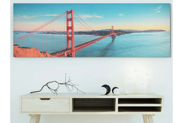 Obraz na plátně Golden Gate Bridge, 150x50 cm