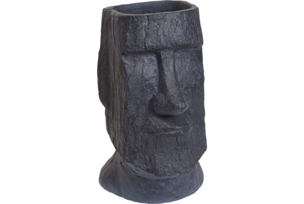 Květináč Moai 43 cm, antracitový