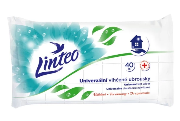 Vlhčené ubrousky Linteo Satin univerzální, 40 ks