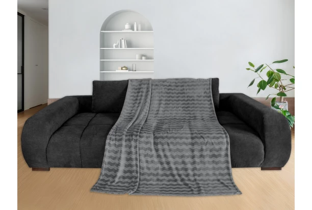 Deka Cashmere touch Nele 150x200 cm, antracit