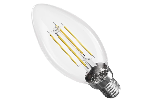 LED žárovka Filament svíčka, E14, 3,4 W (40 W) , 470 lm