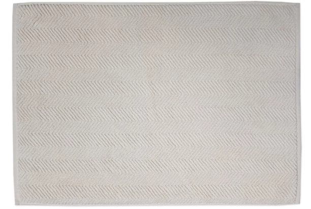 Koupelnová předložka Ocean, BIO bavlna, Oxford Tan, vlnkovaný vzor, 50x70 cm