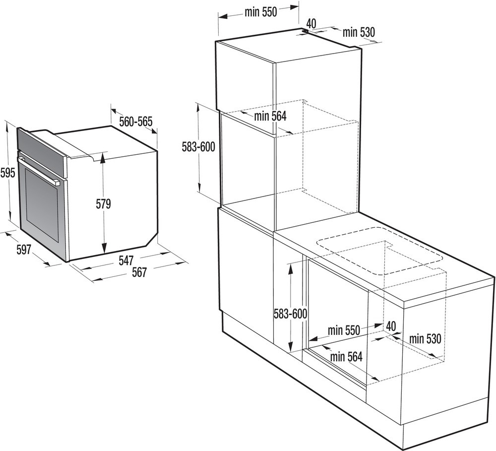 Духовой шкаф gorenje bop637e20xg