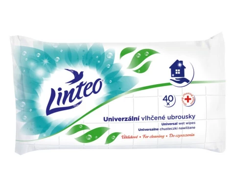 Vlhčené ubrousky Linteo Satin univerzální, 40 ks