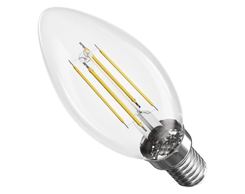 LED žárovka Filament svíčka, E14, 3,4 W (40 W) , 470 lm