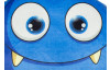 Dětský dekorační polštář Příšerka, modrá