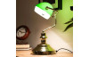 Stolní lampa Antique, mosaz/zelená