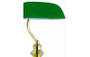Stolní lampa Antique, mosaz/zelená