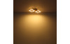 Stropní LED osvětlení Kerry 46 cm, kov/dřevo