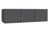 Skříňový nástavec Case, 136 cm, tmavě šedý