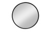 Nástěnné zrcadlo Ring 50 cm, černé kulaté