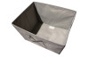 Úložný box 30x30x30 cm, světle šedý textil