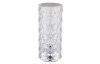 Stolní LED lampa Gixi 21 cm, imitace křišťálů