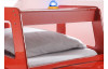 Dětská postel Spark 90x200 cm, červené hasičské auto s osvětlením