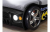 Dětská závodní postel Energy 90x200 cm, černé auto s osvětlením