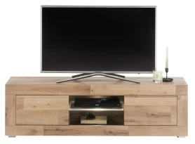 TV stolek s osvětlením Oakland 140 cm, dub montana