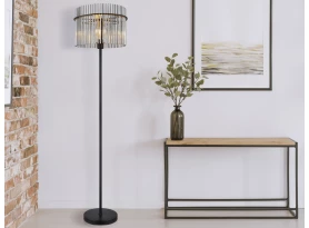 Stojací lampa Gorley 152 cm,  skleněné tyčinky