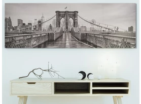 Obraz na plátně Brooklyn Bridge, 150x50 cm