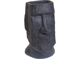 Květináč Moai 43 cm, antracitový