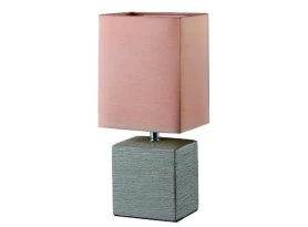 Stolní lampa Ping, taupe látka