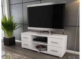 TV stolek Oskar TV, bílý, 120 cm