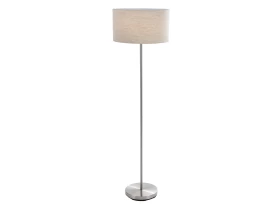 Stojací lampa Lee, světle béžová látka