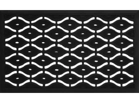 Gumová rohožka Eye Mat 45x75 cm, řady očí