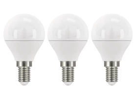 LED žárovka (3 ks) Classic mini globe, E14, 5 W, 470 lm