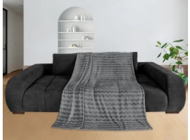 Deka Cashmere touch Nele 150x200 cm, antracit