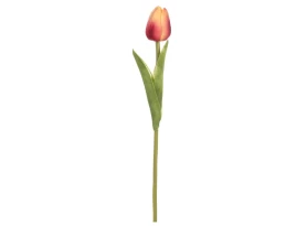 Umělá květina Tulipán 34 cm, růžovo-žlutá