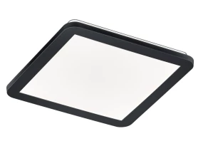 Stropní LED osvětlení Camillus 30x30 cm, čtvercové, černé