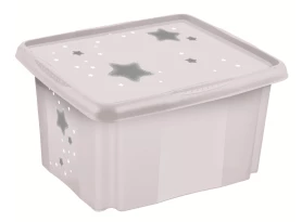 Úložný box Hvězdy 45 l, šedý