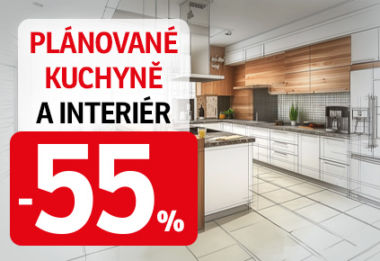 55% na plánované kuchyně 10-2024